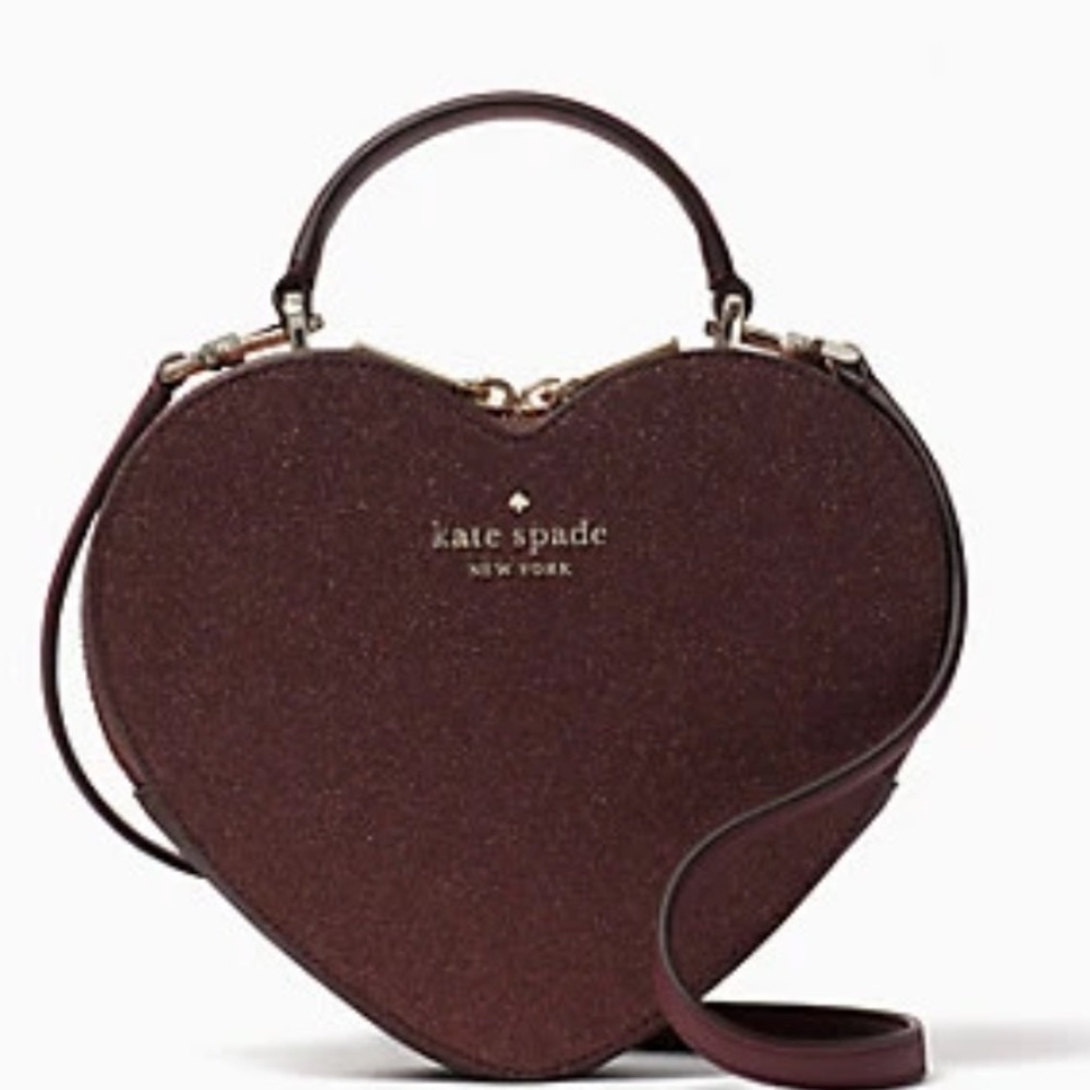 Kate Spade New York Love Shack Glitter Heart Crossbody Purse K5815 NWT